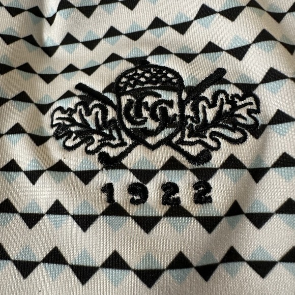 Greyson Polo Shirt Mens XL Blue Performance Geometric AOP Short Sleeve Golf - Picture 4 of 8